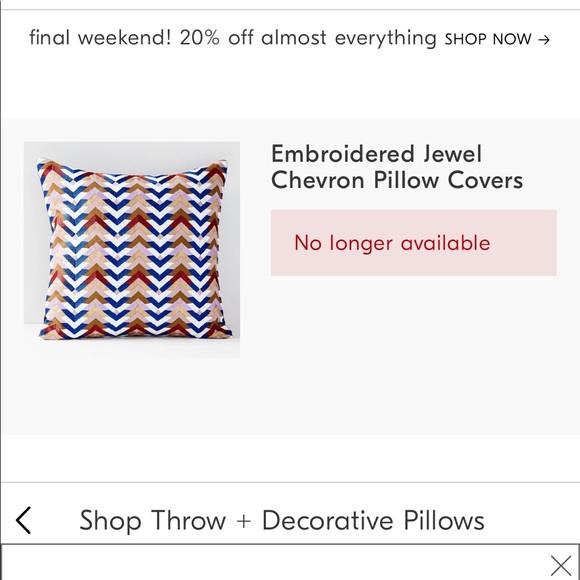 Sold out West Elm throw pillow - Picture 1 of 2